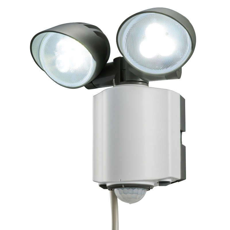 LEDセンサーライト 2灯式 [品番]07-5598｜株式会社オーム電機