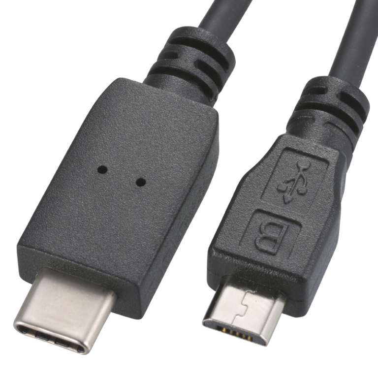 USB TypeC/microB 接続ケーブル 1m [品番]01-3708｜株式会社オーム電機