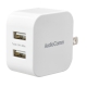 AudioComm USBチャージャー 2.4A USB-A×2 [品番]03-6174
