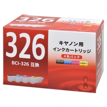 キヤノン互換インク BCI-326 4色パック [品番]01-7786